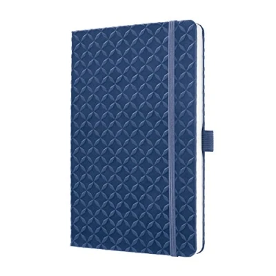 Image de SIGEL JN101 Carnet de notes, 13,5 x 20,3 cm, ligné, couverture rigide, bleu foncé, Jolie