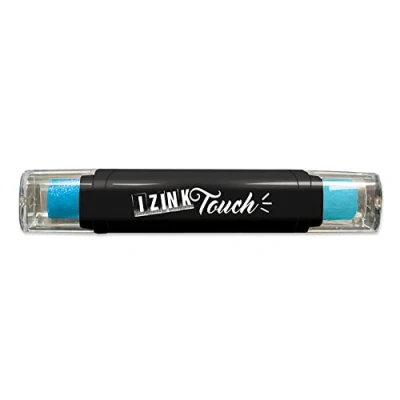 Image de Aladine Izink Touch Encreur 8 cm Pigments Couvrants, Séchage Très Rapide Idéal pour Empreintes de Tampons, Carterie Créative, Scrapbooking DIY et Loisirs Créatifs Turquoise