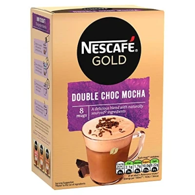 Image de Paquets De Café Instantané Gold Double Choc Mocha 8 Stuks Poids Total 148 grams