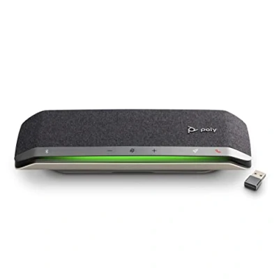 Image de Poly Haut parleur intelligent Sync 40+ Bluetooth (Plantronics) Espaces de travail flexibles Connexion à un PC/Mac via Dongle inclus et pour les smartphones, Zoom (certifié)