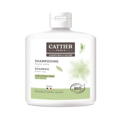 Image de Cattier Shampooing Cheveux, Gras Argile Verte, Cuir Chevelu Gras, BIO, 250 ml