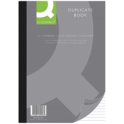 Image de Q Connect Cahier double ligné A4 210 x 297 mm