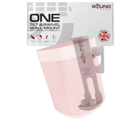 Image de One, One Gen 2, SL, Play:1 Support Mural Blanc Compatible avec Sonos ONESL &amp; Play:1, Conçu au Royaume Uni