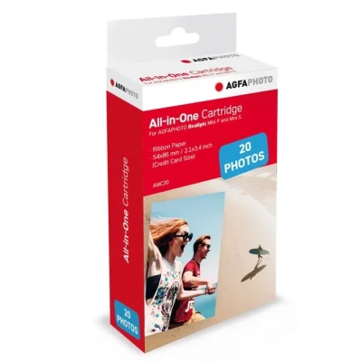 Image de AGFA PHOTO Cartouche et papiers 5,3 x 8,6 cm AMC Compatible Realipix Mini S, P, Kodak Printer 2, Shot Neuf