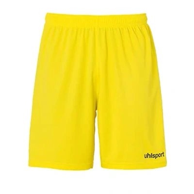 Image de uhlsport Center Basic Shorts Pantalon Enfant, Jaune/Noir, 140 cm
