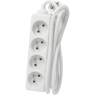 Image de CHACON Bloc multiprise 4x16A 5m Blanc