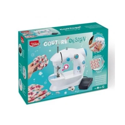 Image de Machine a Coudre Enfant avec pedale, 2 Vitesses, Accessoires Atelier Couture Design Jouet Imitation Set stylisme Mode + Carte