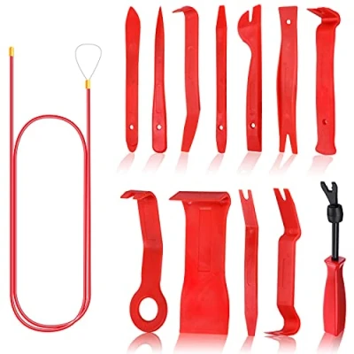 Image de Lot de 13 outils démontage voiture Kit cales réparation automobiles Universel Pour enlever les panneaux porte