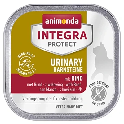 Image de Animonda INTEGRA PROTECT Nourriture Humide pour Chat Urinary Oxalstein Poulet (16 x 100 g), recommandée par Le vétérinaire en Cas de calculs urinaires, complément Alimentaire développé avec des