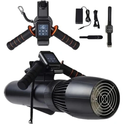 Image de Scooters sous marins, ensemble de propulseur marin sans balais 130 minutes, scooter mer électrique 10 km/h, plongée for kayaks/bateaux gonflables/planches à pagaie