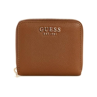 Image de Guess Laurel Small ZIP Around Portefeuille, Femme, Taille: One Size, Cognac