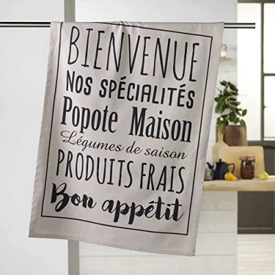 Image de douceur d&#039;intérieur POPOTE TORCHON, Coton, Lin, 50 x 70 CM
