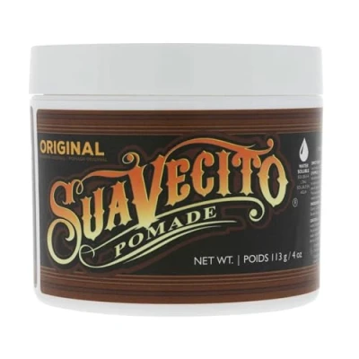 Image de Pommade Suavecito Original Hold, à Tenue Moyenne Pour Hommes, Cire Base d&#039;Eau d&#039;un Éclat Moyen, Facile Rincer, Toute la Journée Tous les Styles de Cheveux, 4oz/113g