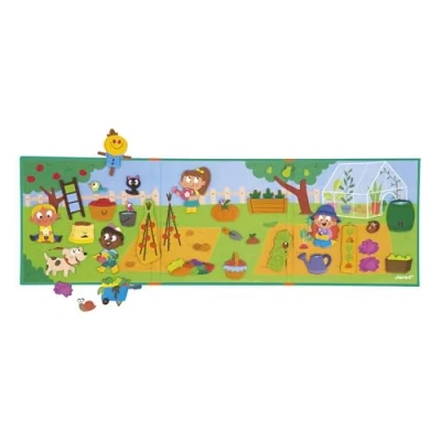 Image de Janod Magnéti&#039;Stories Le Potager Jeu Éducatif Magnétique 30 Aimants Jouet Enfant en Carton FSC Développe Imagination et Motricité Fine Dès 3 Ans J05449