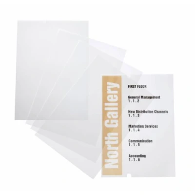 Image de Durable 483519 Planche d&#039;Insertion A4 pour Plaque de Porte Crystal Sign 210 x 297 mm