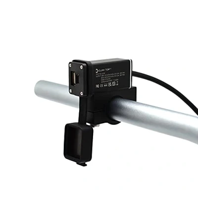 Image de Cliff Top Chargeur USB de Moto en Aluminium 36W PD C et QC 3.0 avec Interrupteur d&#039;alimentation magnétique étanche pour guidons 7/8 &#039;&#039;, 1&#039;&#039;, 1 1/4&quot; Empêche la décharge Batterie.