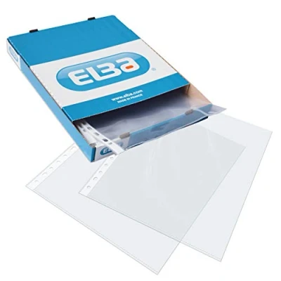 Image de Étui multiperceuse ELBA Standard Folio 70 microns Transparent Boîte de 100 unités
