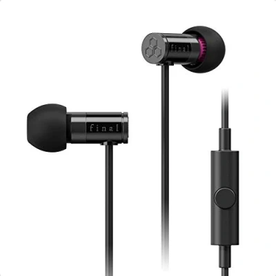 Image de Final E1000C Écouteurs Intra Auriculaires avec Commandes Et Microphone pour Smartphone Noir