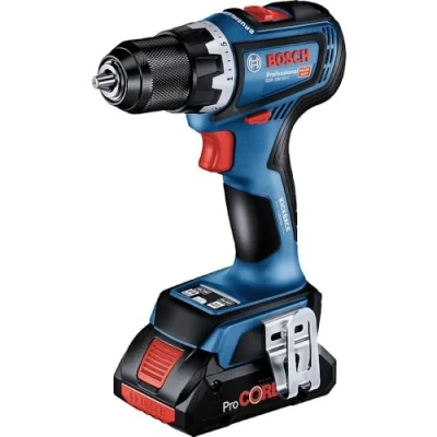 Image de Bosch Professional 18V System perceuse visseuse sans fil GSR 90 C (avec 2 batteries 5,0 Ah, chargeur GAL 40, dans L BOXX)