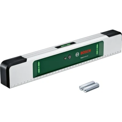 Image de Bosch niveau électronique EasySpiritLevel (concept LED intuitif, assistant sonore, inclinaisons jusqu’à +/ 3, précision de 0,1 à 0, 90, 180 et 270, graduation, dans boîte carton pour e commerce)