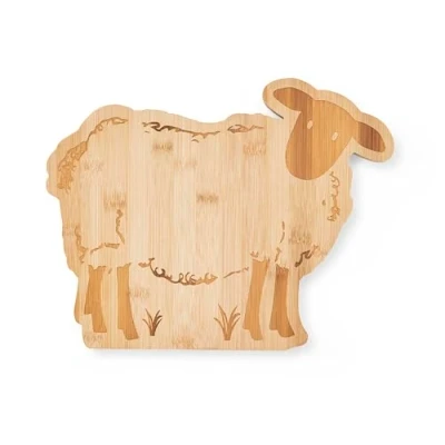 Image de Cooksmart Planche à découper en bois de conception britannique forme mouton découper/planche pagaie parfaite pour tous les types cuisine Planches