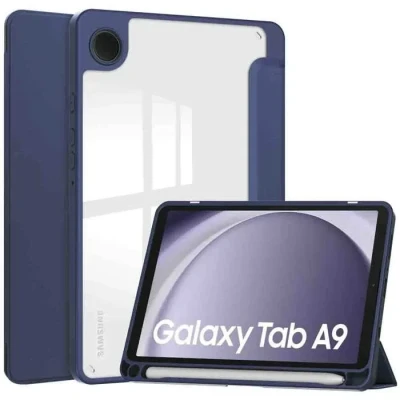 Image de imoshion Coque tablette rigide Trifold pour Samsung Galaxy Tab A9 8.7 pouces Bleu foncé Neuf