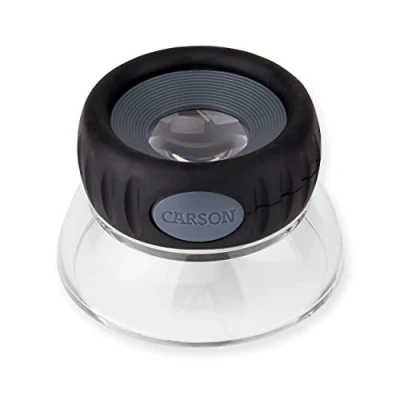 Image de Carson LumiLoupe Plus loupe sur pied avec fonction mise au point, grossissement de 10,5x (LO 10)