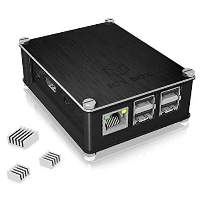 Image de ICY BOX IB RP Boîtier en Aluminium pour Raspberry Pi 2 et 3 modèles B