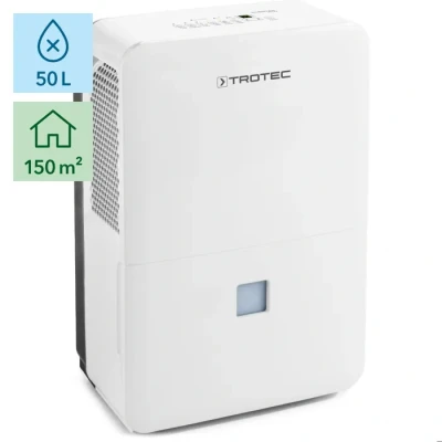 Image de TROTEC TTK 127 E Déshumidificateur d&#039;air, Electrique, Portable, Absorbeur d&#039;humidité, Déshumidification max. 50 l/j, pour 150 m² max., Hygrostat intégré