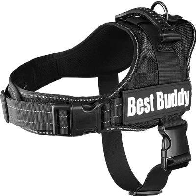Image de Flamingo Best Buddy Harnais Chien Anti Traction, Arnet pour Réfléchissant et Réglable Rembourrage Doux Mesh Respirant Nylon 70 90 cm Large