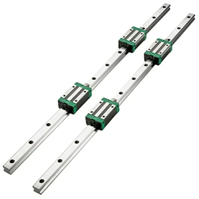 Image de VEVOR Miniature Rail Linéaire Guide CNC, HSR20 1700 mm Rails et roulements linéaires 4 Blocs Guidage Lineaire de Glissiere pour Routeurs CNC DIY, Tours, Machines outils, Cintreuses