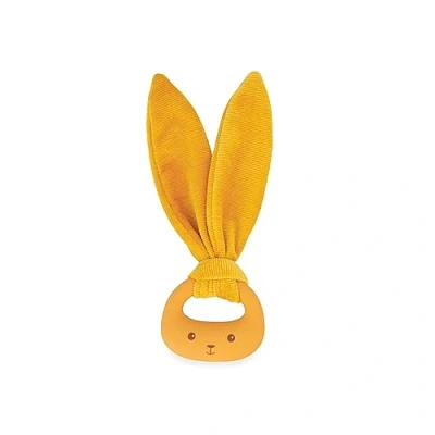 Image de Kaloo Lapinoo Anneau de Dentition Bébé Couleur Ocre Lapin Sans PVC BPA Double Texture Accessoire Dès la naissance, K218008