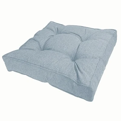 Image de POKAR Coussins d&#039;assise Coussin Extrieur Jardin Assise Chaise Galette de pour Extrieur, Jardin, Balcon 50x50x10 cm, Bleu
