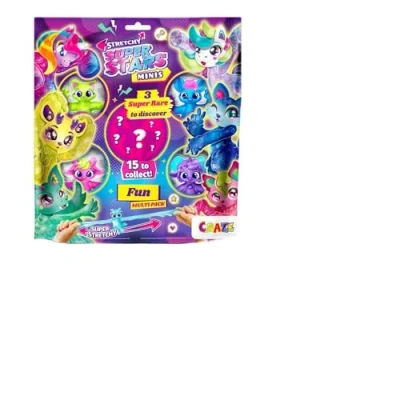 Image de CRAZE Superstars Minis Multipack Fun Pack de 5X Figurines étirables Super Extensibles et gluantes, Mini Figurine d&#039;action pour Enfants à Collectionner