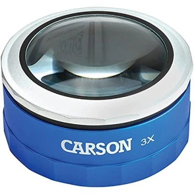 Image de Carson MagniTouch loupe sur pied puissante avec fonction éclairage par LED, grossissement de 3x (MT 33)