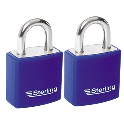 Image de Sterling APL APL442P Lot de 2 cadenas en aluminium Rouge/bleu 40 mm