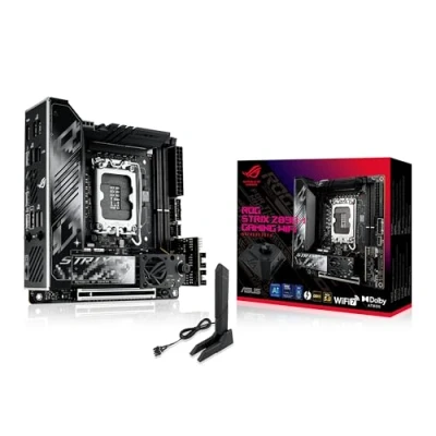 Image de ASUS ROG Strix Z890 I Gaming WiFi Carte mère Intel Mini Itx (DDR5, 10+1+2+1 DrMOS, PCIe 5.0, 2 x M.2, 7, AI Overclocking, Networking II, Aura Sync RGB)