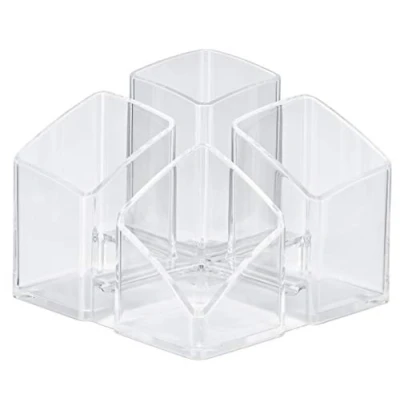 Image de Han 17450 23 Pot à crayon Scala 4 compartiments Transparent 125 x 100 mm (Import Allemagne)