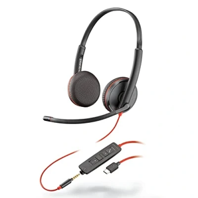 Image de POLY Blackwire C3225 Casque Avec fil Arceau Bureau/Centre d&#039;appels USB Type C Noir Neuf