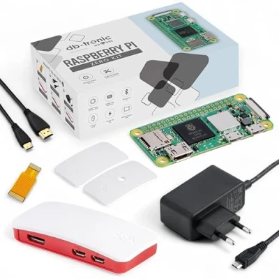 Image de Raspberry Pi Zero 2 W Kit de démarrage Bloc d&#039;alimentation 5,1 V 2,5 A Boîtier avec 3 caches Adaptateur Micro HDMI