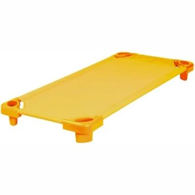 Image de MONKEY GYM lit de sieste empilable portable pour tout petit, couchage petits, chaise longue enfants, repos king size, jaune