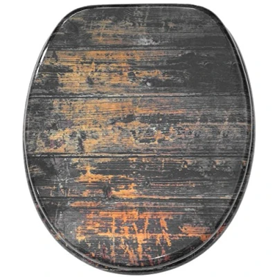 Image de Abattant WC frein de chute soft close Finition haute qualité Fixation facile Vintage