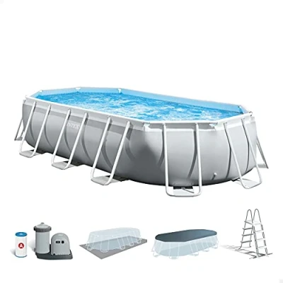 Image de Intex kit Piscine Prism Frame Ovale Tubulaire (l) 5,03 x 2,74 (h) 1,22m