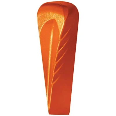 Image de Fiskars Coin éclateur rotatif forgé de forme hélicoïdale, Pour merlin avec tête frappe en polymère, Acier trempé (acier au carbone forgé), Orange, 1000600