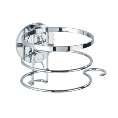 Image de WENKO Turbo Loc® Porte sèche Cheveux Acier INOX Fixer sans percer Brillant
