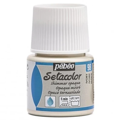 Image de Pébéo 295098 Setacolor Opaque 1 Flacon Ivoire Moiré 45 ML