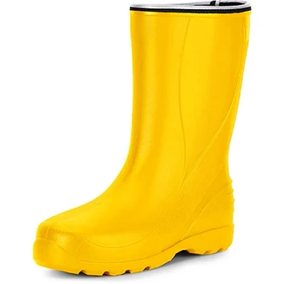 Image de Ladeheid EVA Bottes de Pluie en Caoutchouc Femme LADW005 (Jaune 1032, 38 EU)