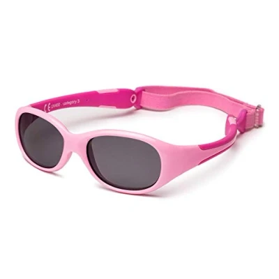 Image de Kiddus Lunettes De Soleil fabriquées en Une Seule Piece. Pour Bébés. A Partir 0 Mois. Très Flexibles. Incassables. Filtre Solaire UV400. Sans BPA. Bande Elastique Réglable et Amovible. ALLROAD