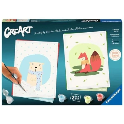 Image de Ravensburger CreArt Hello Baby Set de Peinture par numéros à partir 12 Ans, 23655, Jaune