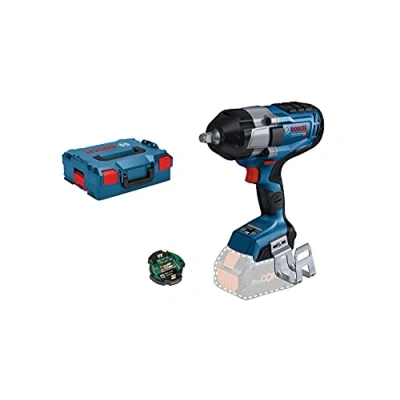 Image de Bosch Professional boulonneuse sans fil BITURBO GDS 18V 1000 C (couple de serrage 1 000 Nm, couple desserrage 600 batterie ni chargeur, avec module connectivité dans L BOXX 136)